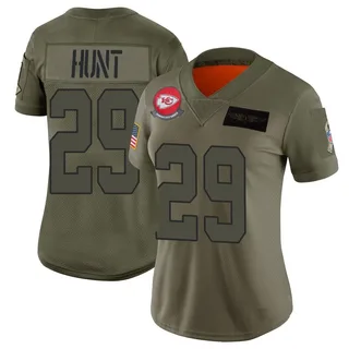 Kareem Hunt Kansas City Chiefs Women's Limited 2019 Salute to Service Nike Jersey - Camo
