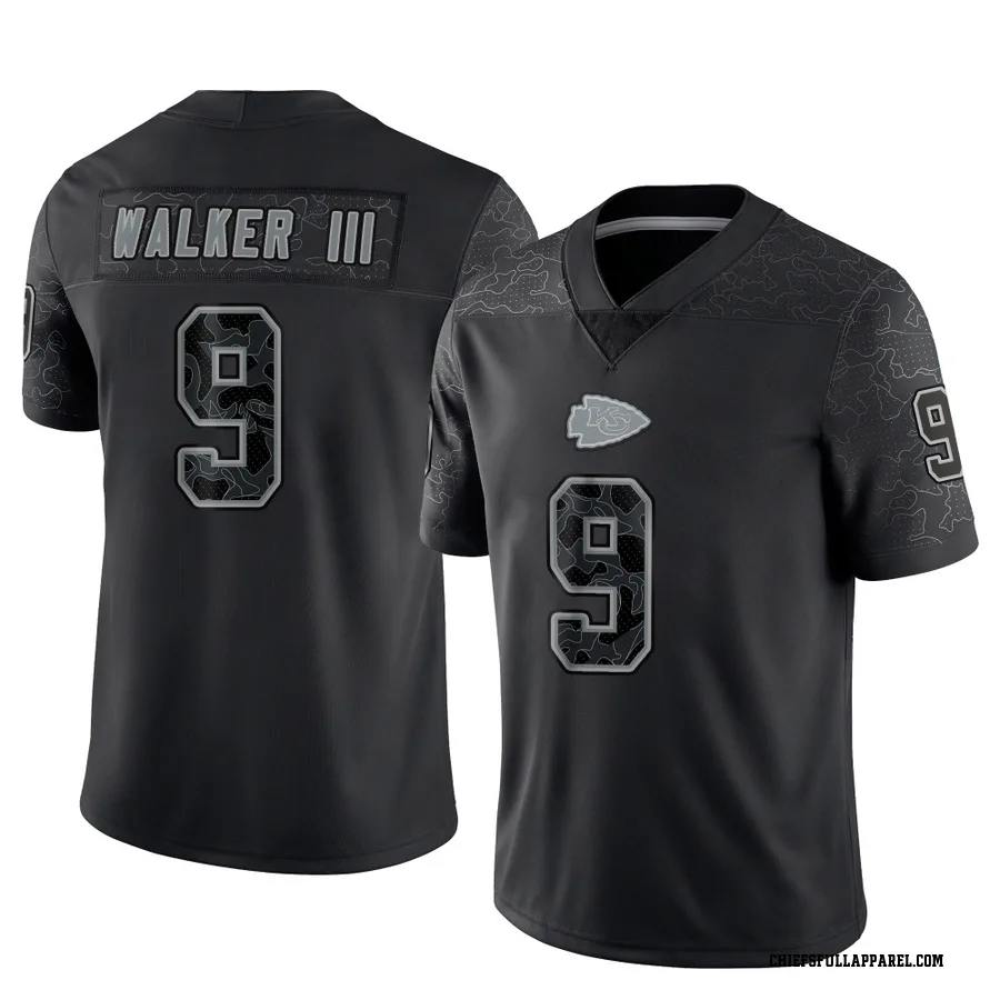 Kenneth Walker III Kansas City Chiefs Youth Limited Reflective Nike Jersey - Black