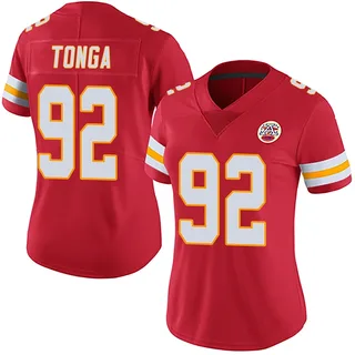 Khyiris Tonga Kansas City Chiefs Women's Limited Team Color Vapor Untouchable Nike Jersey - Red
