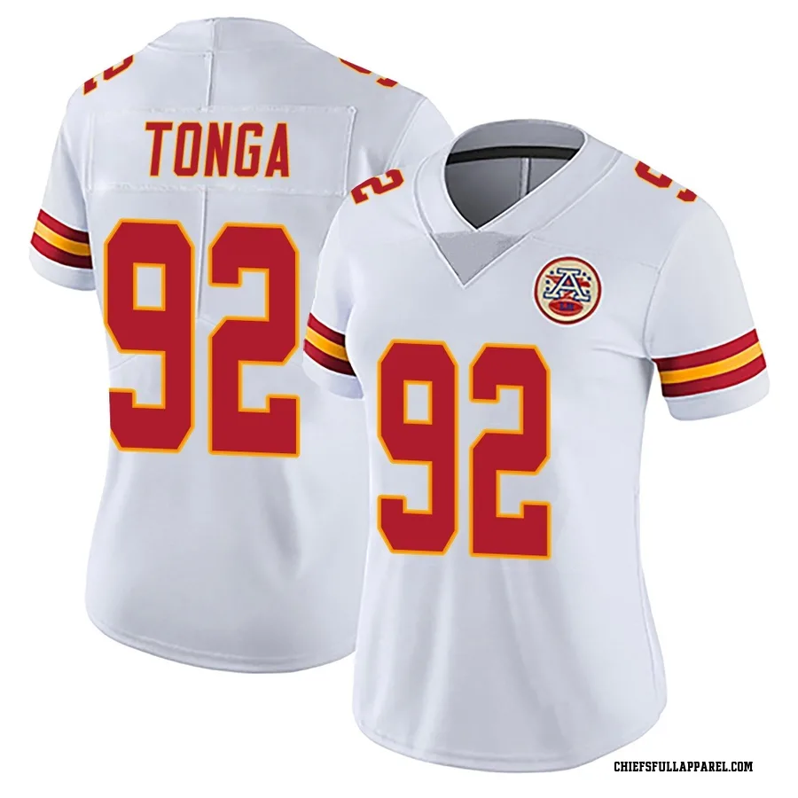 Khyiris Tonga Kansas City Chiefs Women's Limited Vapor Untouchable Nike Jersey - White