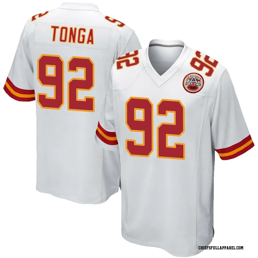 Khyiris Tonga Kansas City Chiefs Youth Game Nike Jersey - White
