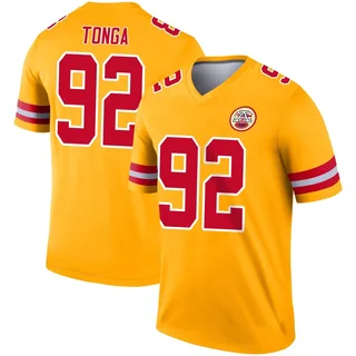 Khyiris Tonga Kansas City Chiefs Youth Legend Inverted Nike Jersey - Gold