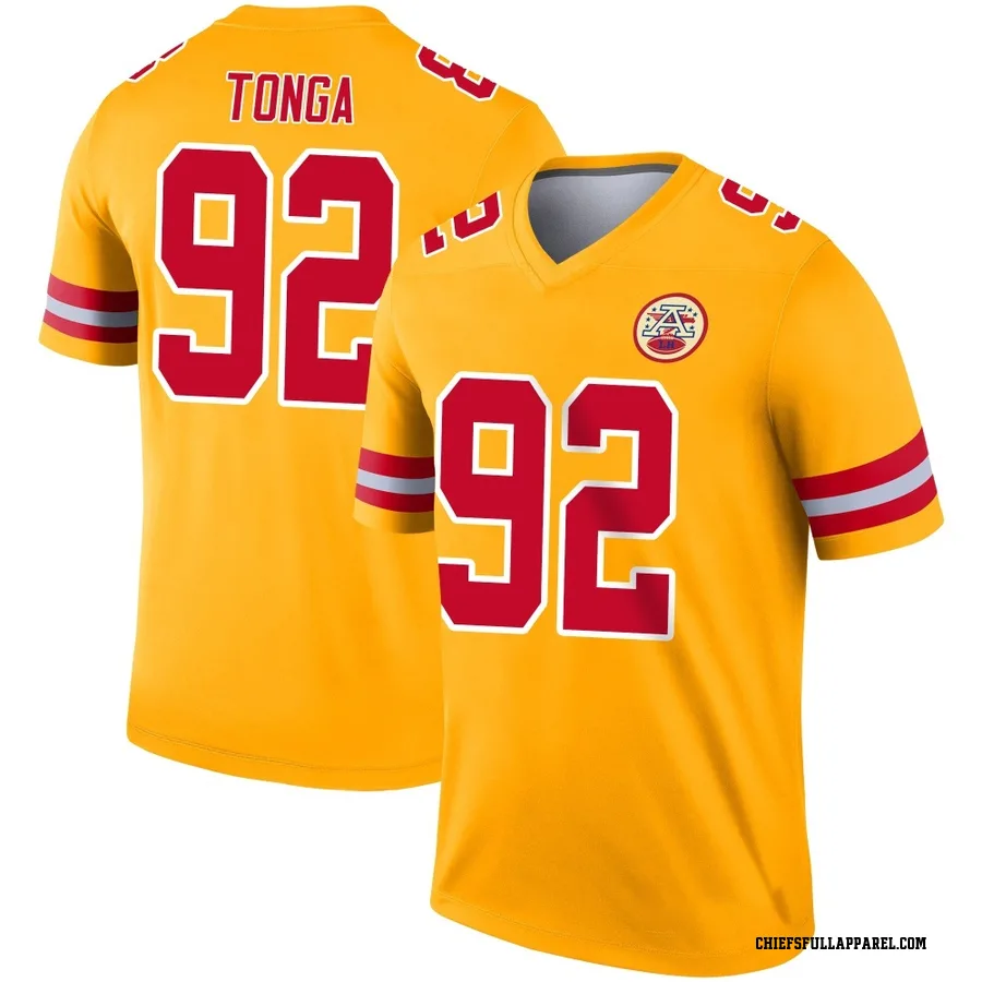 Khyiris Tonga Kansas City Chiefs Youth Legend Inverted Nike Jersey - Gold