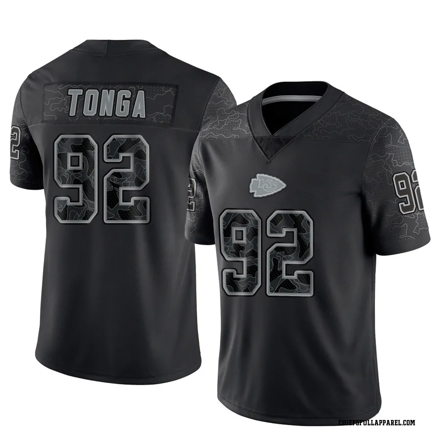 Khyiris Tonga Kansas City Chiefs Youth Limited Reflective Nike Jersey - Black