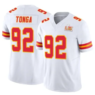 Khyiris Tonga Kansas City Chiefs Youth Limited Vapor F.U.S.E. Super Bowl LIX Nike Jersey - White