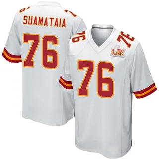 Kingsley Suamataia Kansas City Chiefs Men's Game Super Bowl LIX Nike Jersey - White