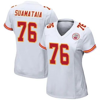 Kingsley Suamataia Kansas City Chiefs Women's Game Nike Jersey - White