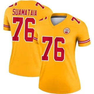 Kingsley Suamataia Kansas City Chiefs Women's Legend Inverted Nike Jersey - Gold