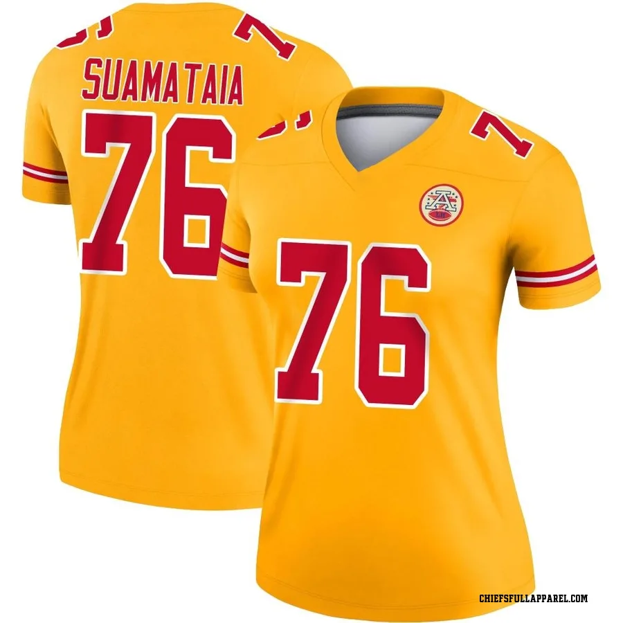 Kingsley Suamataia Kansas City Chiefs Women's Legend Inverted Nike Jersey - Gold