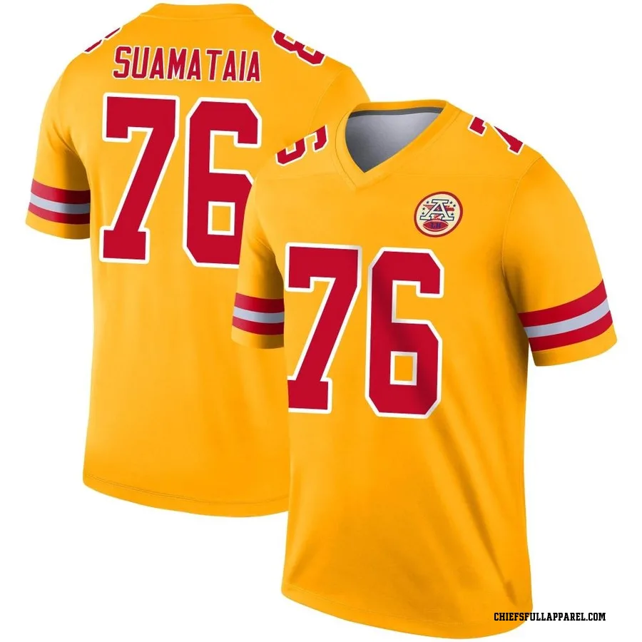 Kingsley Suamataia Kansas City Chiefs Youth Legend Inverted Nike Jersey - Gold