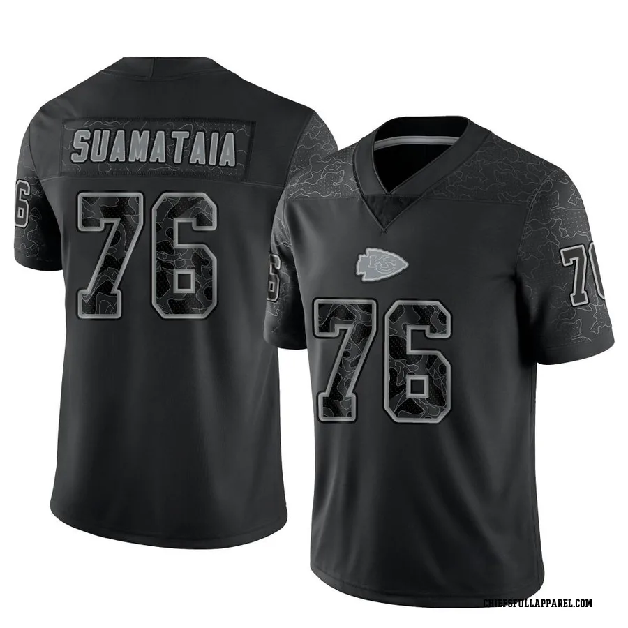 Kingsley Suamataia Kansas City Chiefs Youth Limited Reflective Nike Jersey - Black