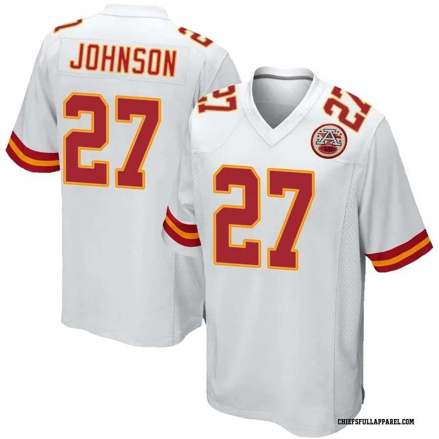 Larry Johnson Kansas City Chiefs Men's Game Nike Jersey - White