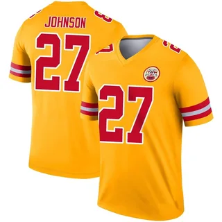 Larry Johnson Kansas City Chiefs Men's Legend Inverted Nike Jersey - Gold