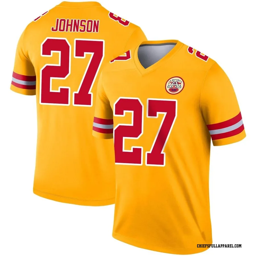 Larry Johnson Kansas City Chiefs Men's Legend Inverted Nike Jersey - Gold