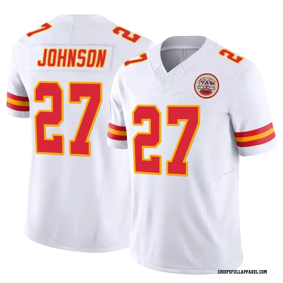 Larry Johnson Kansas City Chiefs Men's Limited Vapor F.U.S.E. Nike Jersey - White