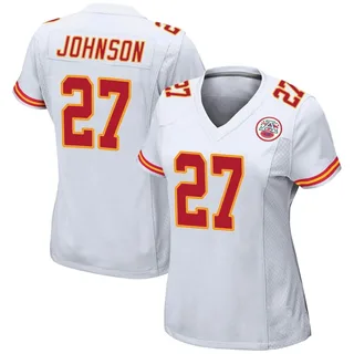 Larry Johnson Kansas City Chiefs Women's Game Nike Jersey - White