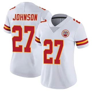 Larry Johnson Kansas City Chiefs Women's Limited Vapor Untouchable Nike Jersey - White
