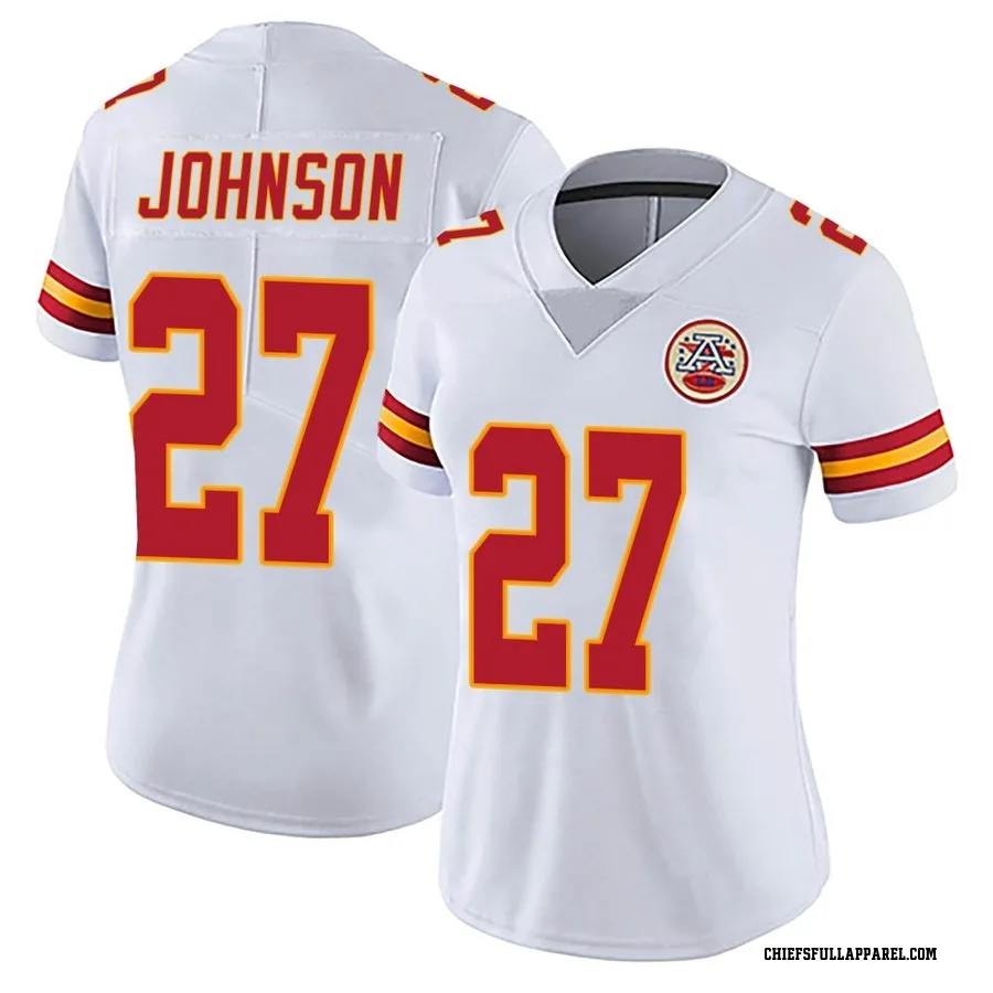 Larry Johnson Kansas City Chiefs Women's Limited Vapor Untouchable Nike Jersey - White