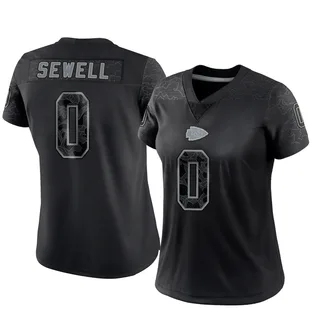 Marlen Sewell Kansas City Chiefs Women's Limited Reflective Nike Jersey - Black