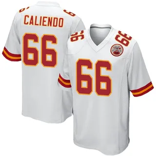 Mike Caliendo Kansas City Chiefs Men's Game Nike Jersey - White