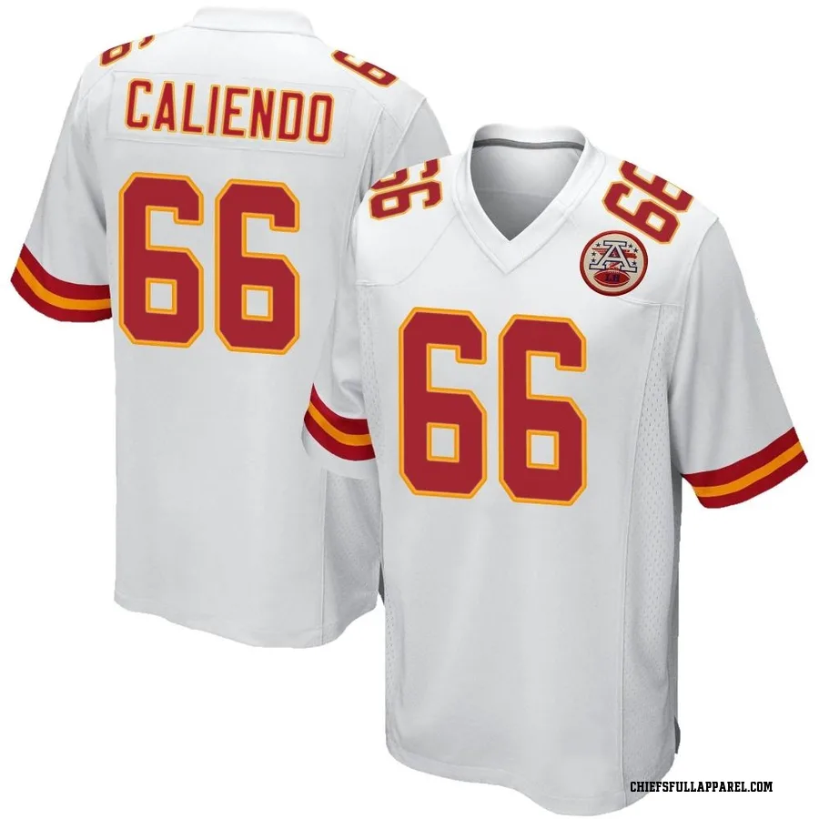 Mike Caliendo Kansas City Chiefs Men's Game Nike Jersey - White