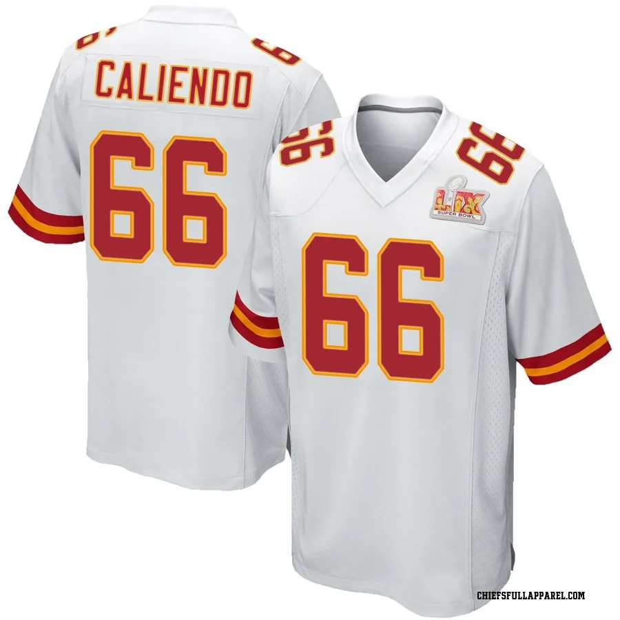 Mike Caliendo Kansas City Chiefs Men's Game Super Bowl LIX Nike Jersey - White