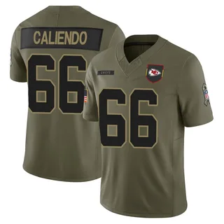 Mike Caliendo Kansas City Chiefs Men's Limited 2025 Salute to Service Nike Jersey - Olive