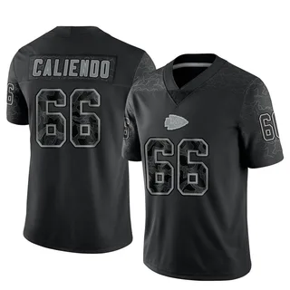 Mike Caliendo Kansas City Chiefs Men's Limited Reflective Nike Jersey - Black