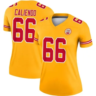Mike Caliendo Kansas City Chiefs Women's Legend Inverted Nike Jersey - Gold