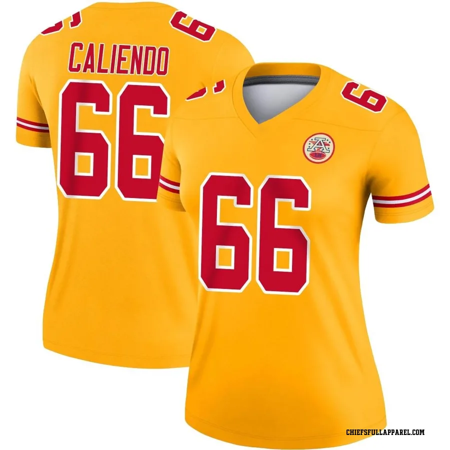 Mike Caliendo Kansas City Chiefs Women's Legend Inverted Nike Jersey - Gold
