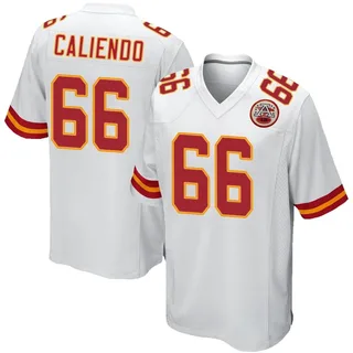 Mike Caliendo Kansas City Chiefs Youth Game Nike Jersey - White