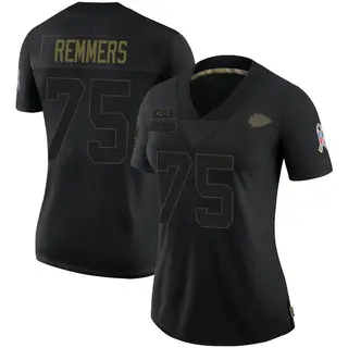 Mike Remmers Kansas City Chiefs Women's Limited 2020 Salute To Service Nike Jersey - Black