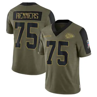 Mike Remmers Kansas City Chiefs Youth Limited 2021 Salute To Service Nike Jersey - Olive