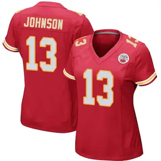 Nazeeh Johnson Kansas City Chiefs Women's Game Team Color Nike Jersey - Red