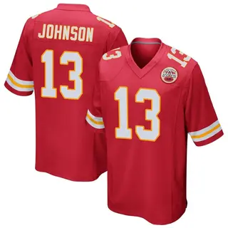 Nazeeh Johnson Kansas City Chiefs Youth Game Team Color Nike Jersey - Red