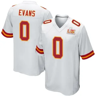 Omari Evans Kansas City Chiefs Youth Game Super Bowl LIX Nike Jersey - White