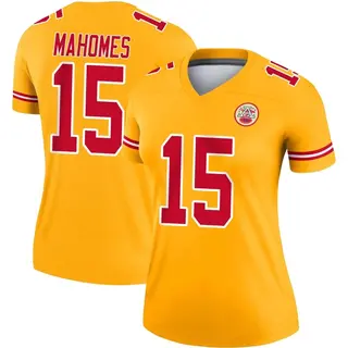 Patrick Mahomes Kansas City Chiefs Women's Legend Inverted Nike Jersey - Gold