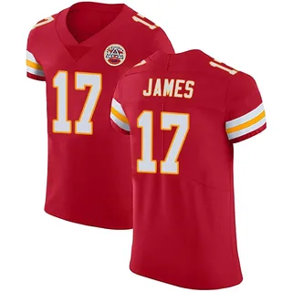 Richie James Kansas City Chiefs Men's Elite Team Color Vapor Untouchable Nike Jersey - Red
