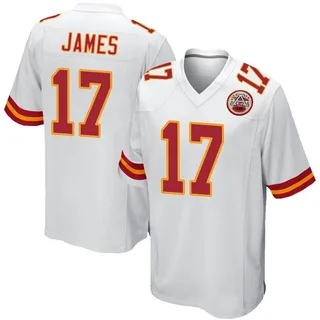 Richie James Kansas City Chiefs Men's Game Nike Jersey - White