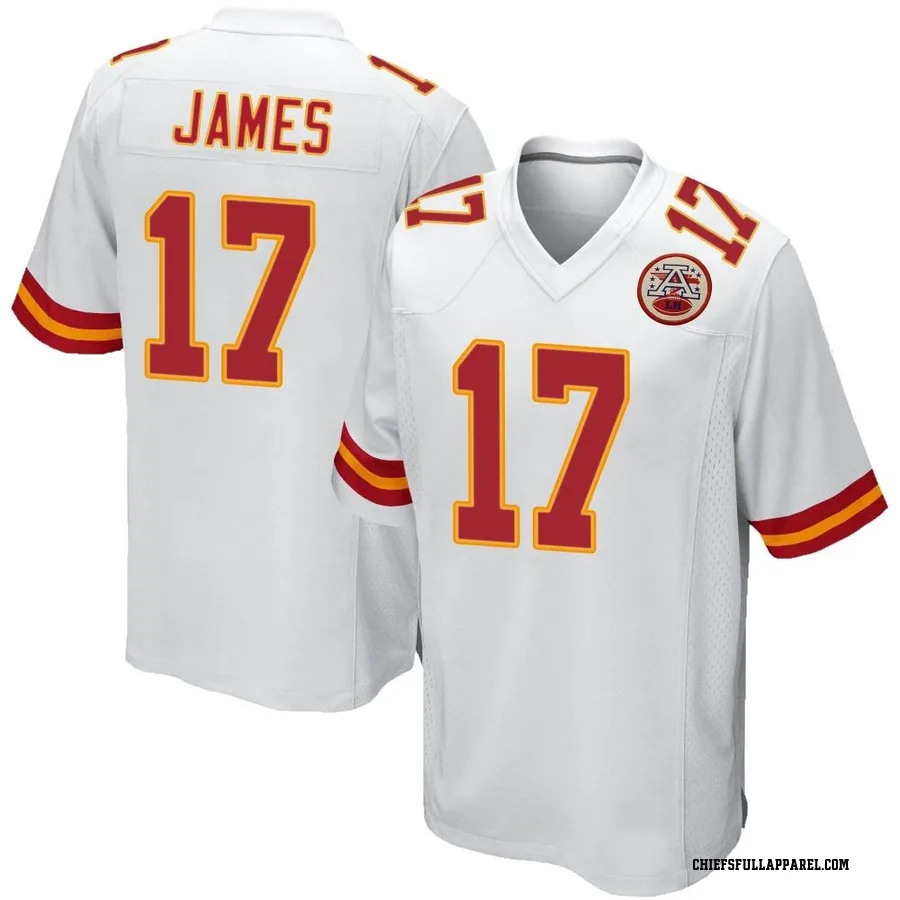 Richie James Kansas City Chiefs Men's Game Nike Jersey - White