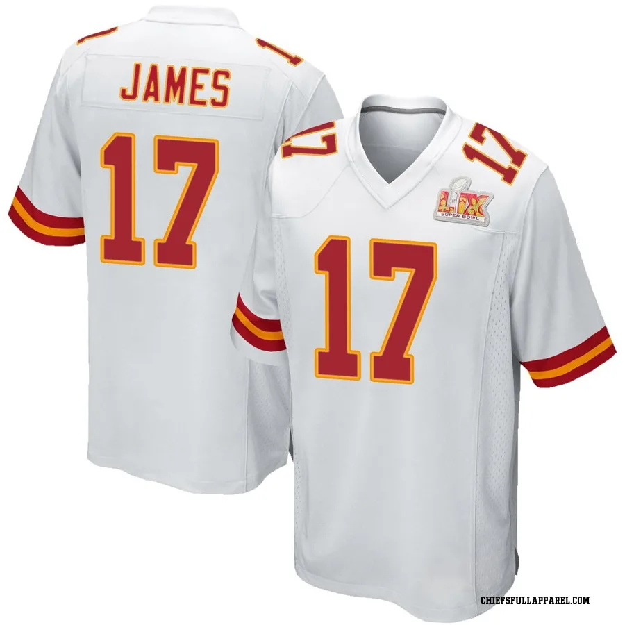 Richie James Kansas City Chiefs Men's Game Super Bowl LIX Nike Jersey - White