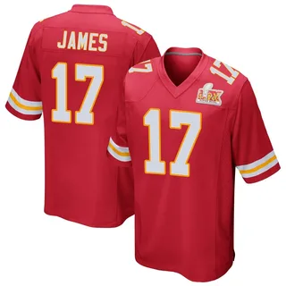 Richie James Kansas City Chiefs Men's Game Team Color Super Bowl LIX Nike Jersey - Red
