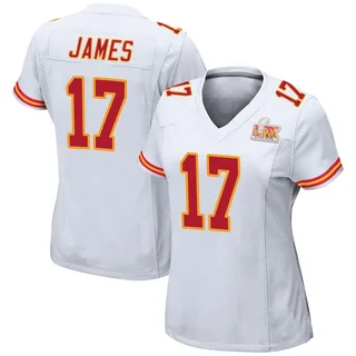 Richie James Kansas City Chiefs Women's Game Super Bowl LIX Nike Jersey - White