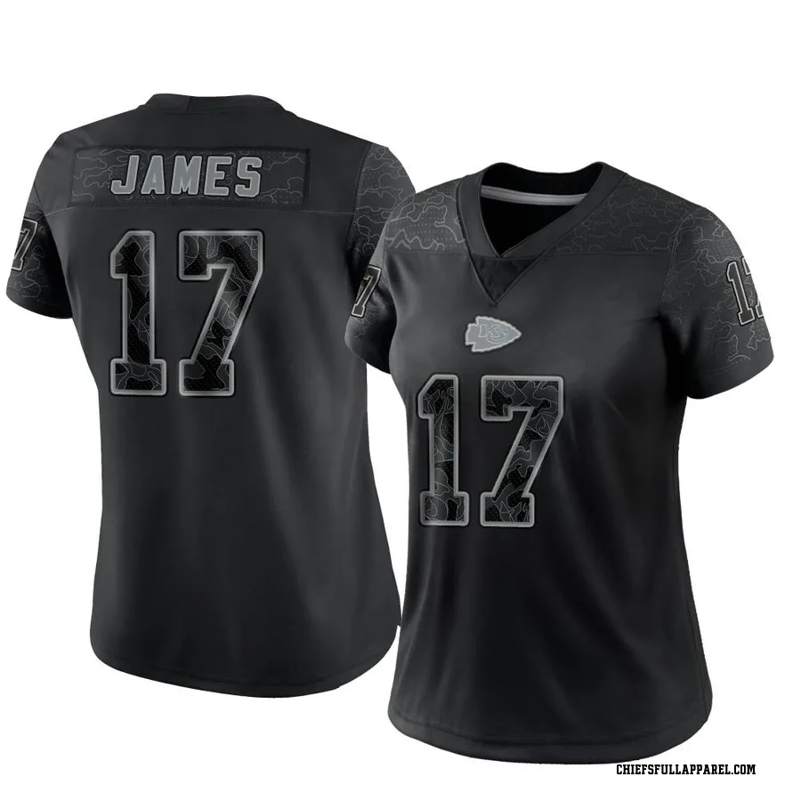 Richie James Kansas City Chiefs Women's Limited Reflective Nike Jersey - Black