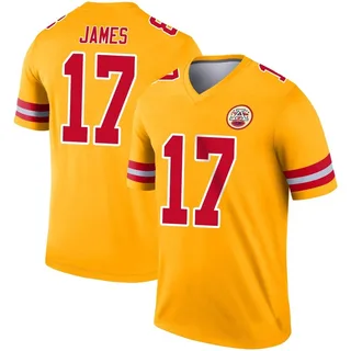 Richie James Kansas City Chiefs Youth Legend Inverted Nike Jersey - Gold
