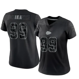 Siaki Ika Kansas City Chiefs Women's Limited Reflective Nike Jersey - Black