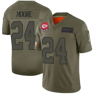 Skyy Moore Kansas City Chiefs Men's Limited 2019 Salute to Service Nike Jersey - Camo
