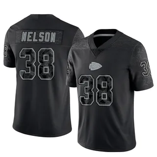 Steven Nelson Kansas City Chiefs Men's Limited Reflective Nike Jersey - Black