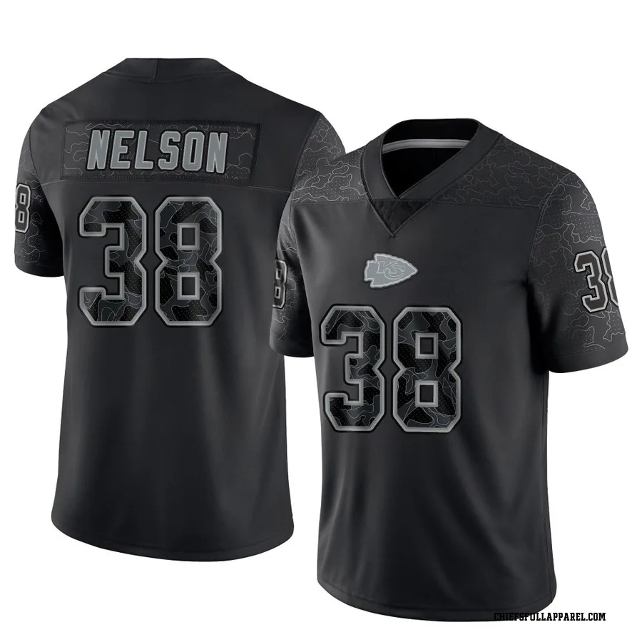 Steven Nelson Kansas City Chiefs Men's Limited Reflective Nike Jersey - Black