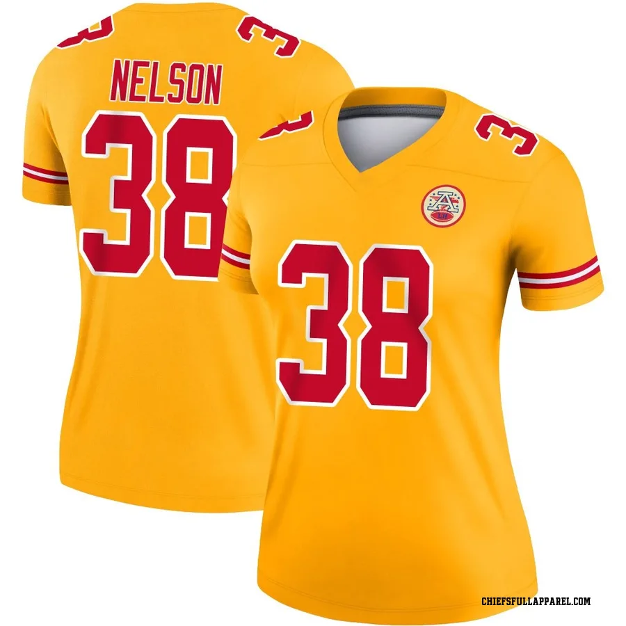 Steven Nelson Kansas City Chiefs Women's Legend Inverted Nike Jersey - Gold